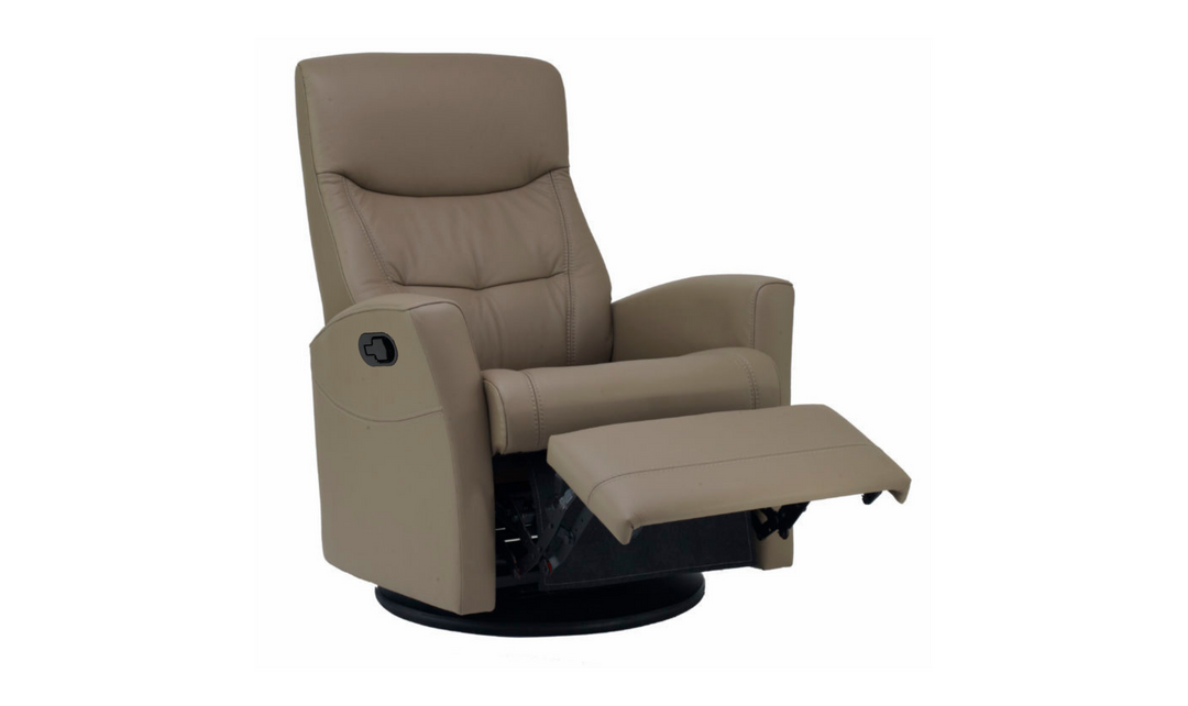 Fjords Oslo Manual Leather Swivel Recliner Chair
