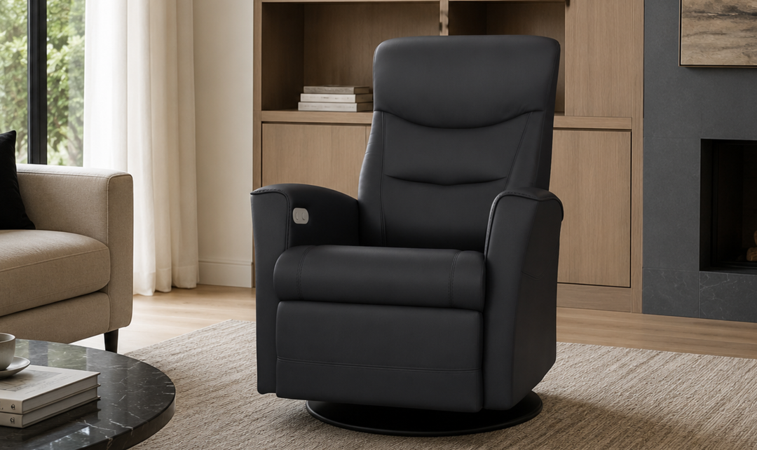 Fjords Oslo Power Glider Recliner Chair with Swivel & Rocking Motion-Jennifer