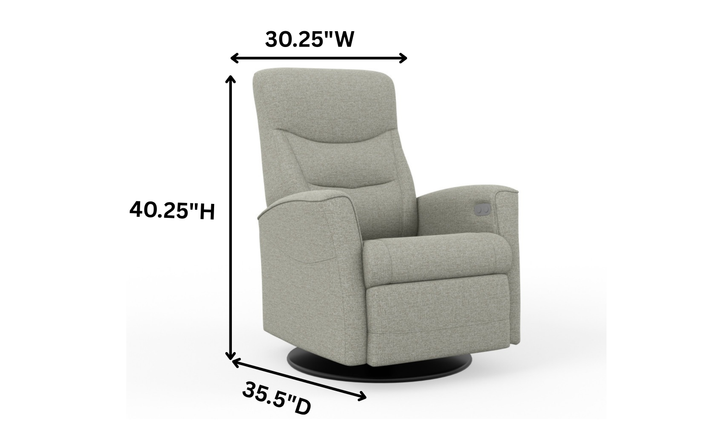 Fjords Oslo Power Glider Recliner Chair with Swivel & Rocking Motion