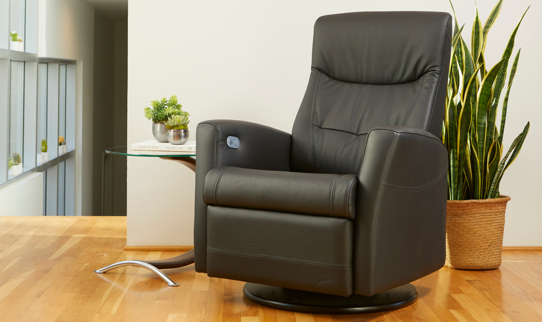 Fjords Oslo Power Glider Recliner Chair with Swivel & Rocking Motion-Jennifer