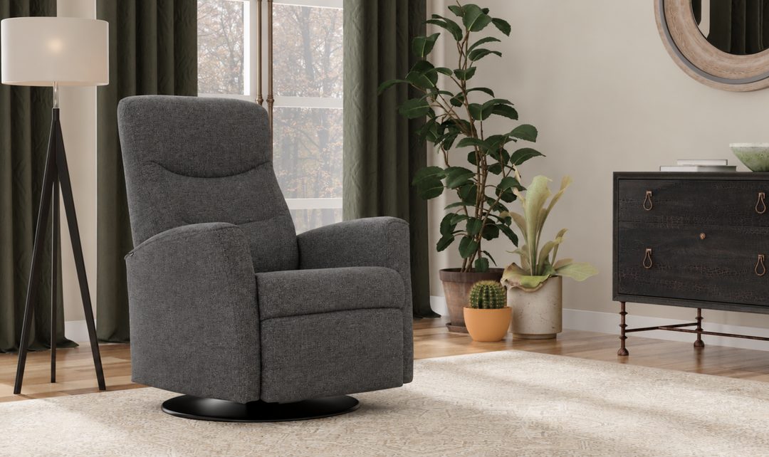 Fjords Oslo Power Glider Recliner Chair with Swivel & Rocking Motion-Jennifer