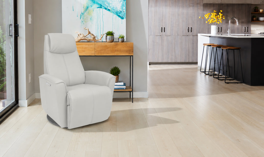 Fjords Urban Leather Swivel Glider Power Recliner Chair-Jennifer Furniture