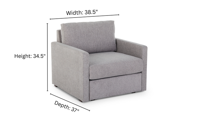 Flex Chair With Narrow Arm By Homestyles