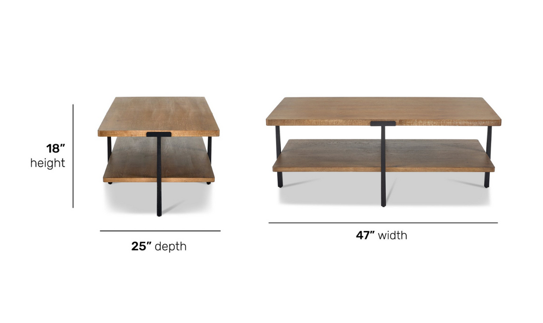 Flexsteel Millwork Brown Rectangular Coffee Table With Rustic Finish-jennifer furniture