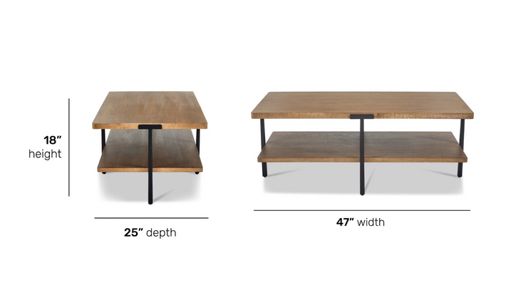 Flexsteel Millwork Brown Rectangular Coffee Table With Rustic Finish-jennifer furniture