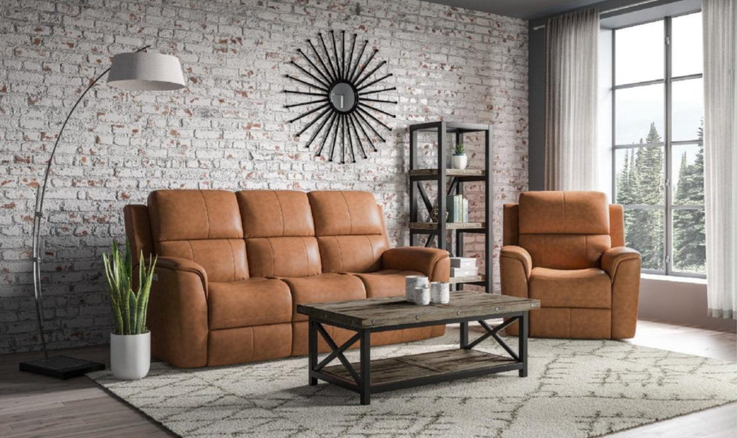 Flexsteel Henry Leather Power Recliner Chair w/ Adjustable Headrest-jennifer furniture