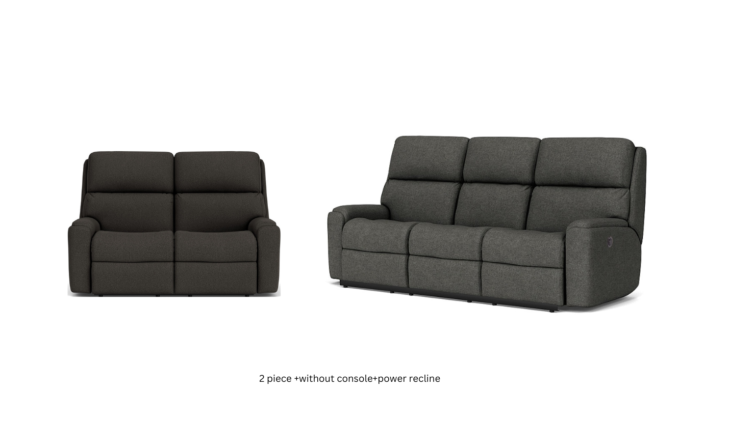 Flexsteel Rio Power Reclining Living Room Set With Power Headrests In Brown