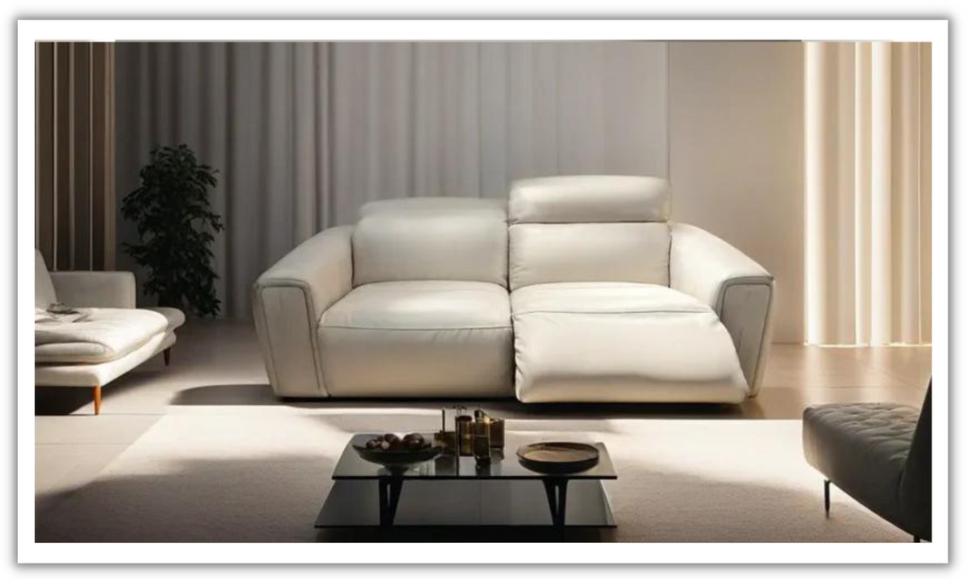 Buy Kuka ordla Power Reclining Sofa in Coconut Milk Color Online Jennifer Furniture