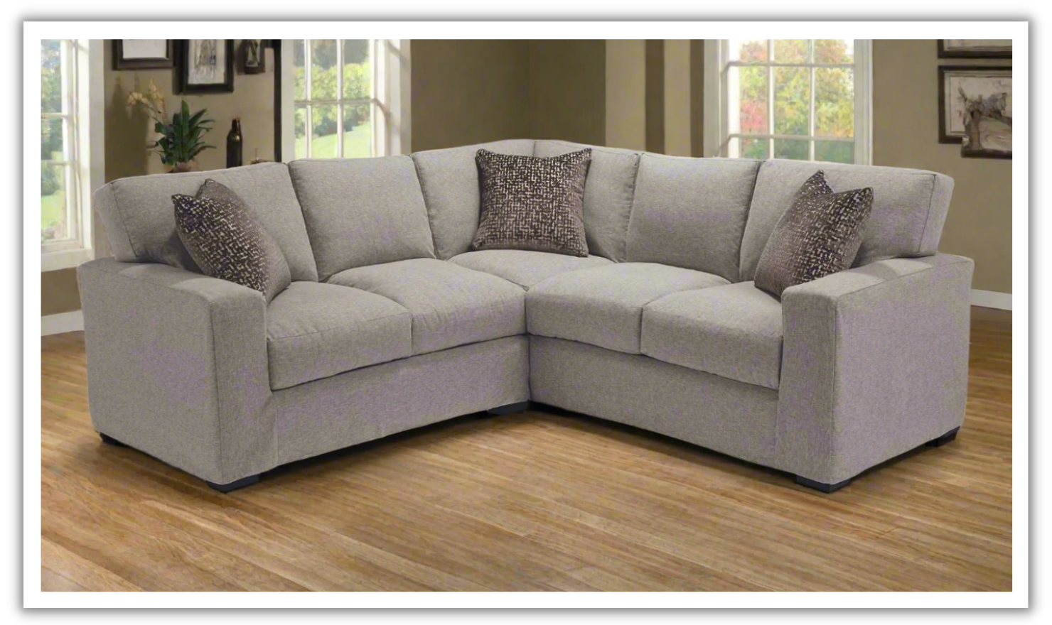 Four Seasons Spencer Modular L-Shaped Slipcover Sectional Sofa-jennifer furniture
