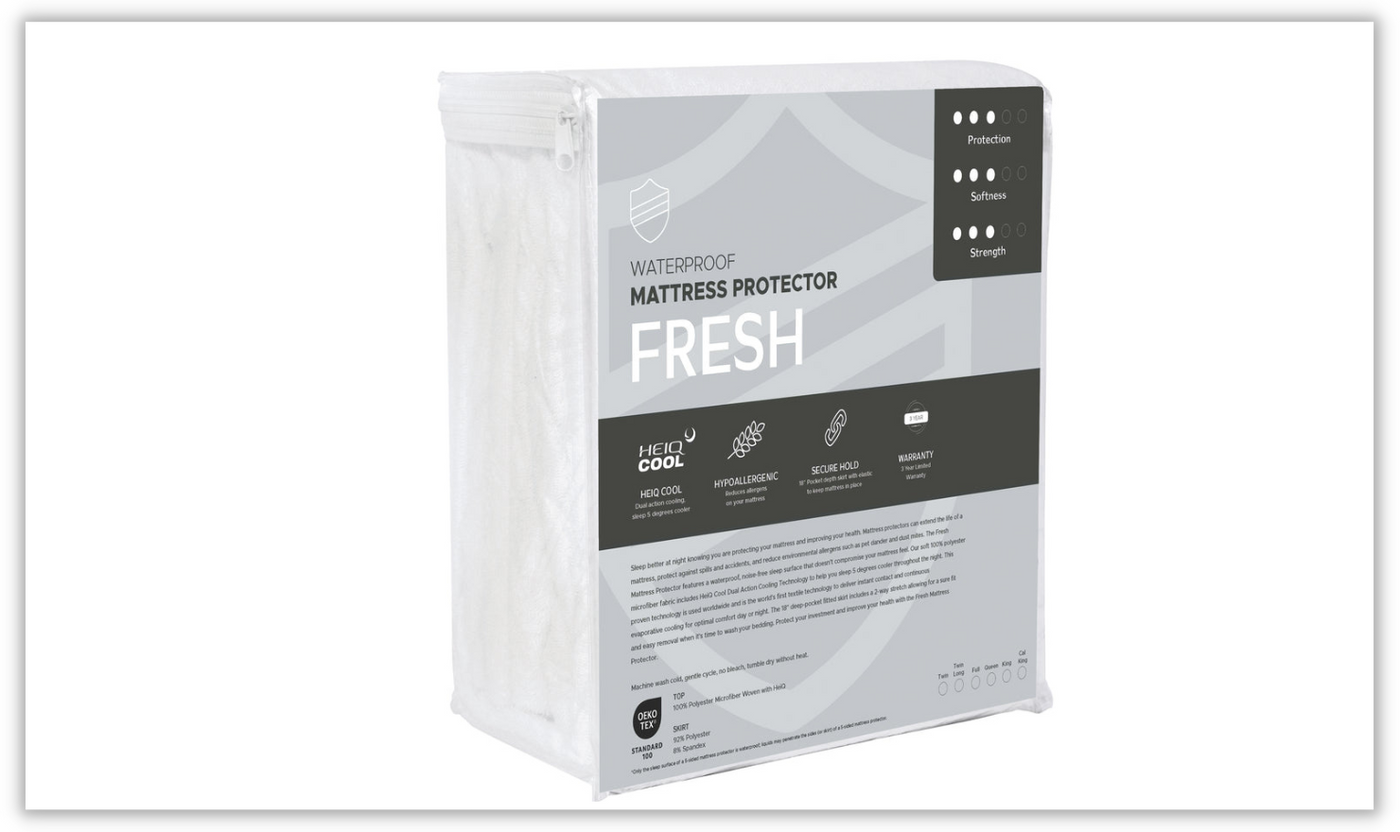Mattress Protector Fresh Microfiber w/ HEIQ Cooling