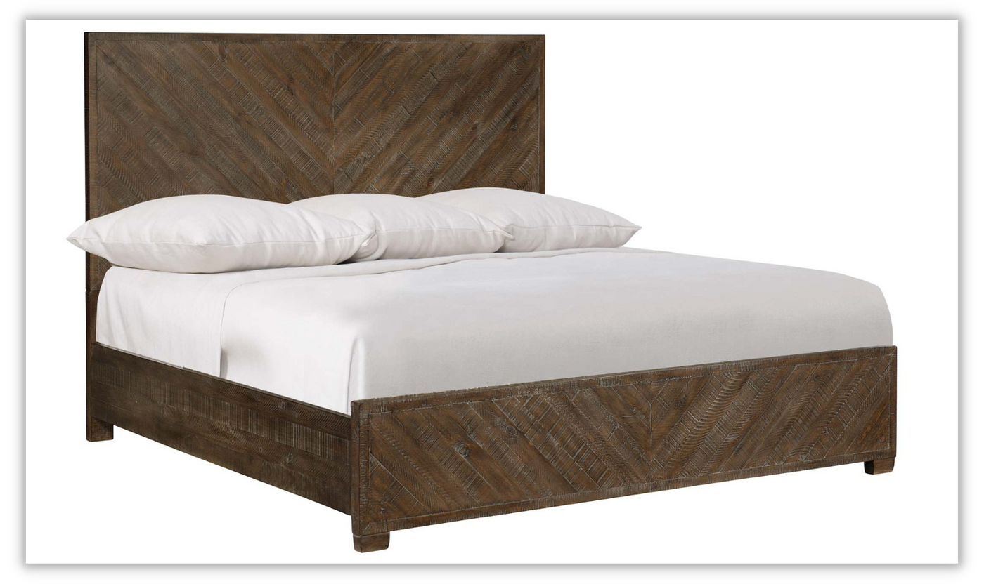 Fuller Wood Panel Bedroom Set with Sable Brown Finish