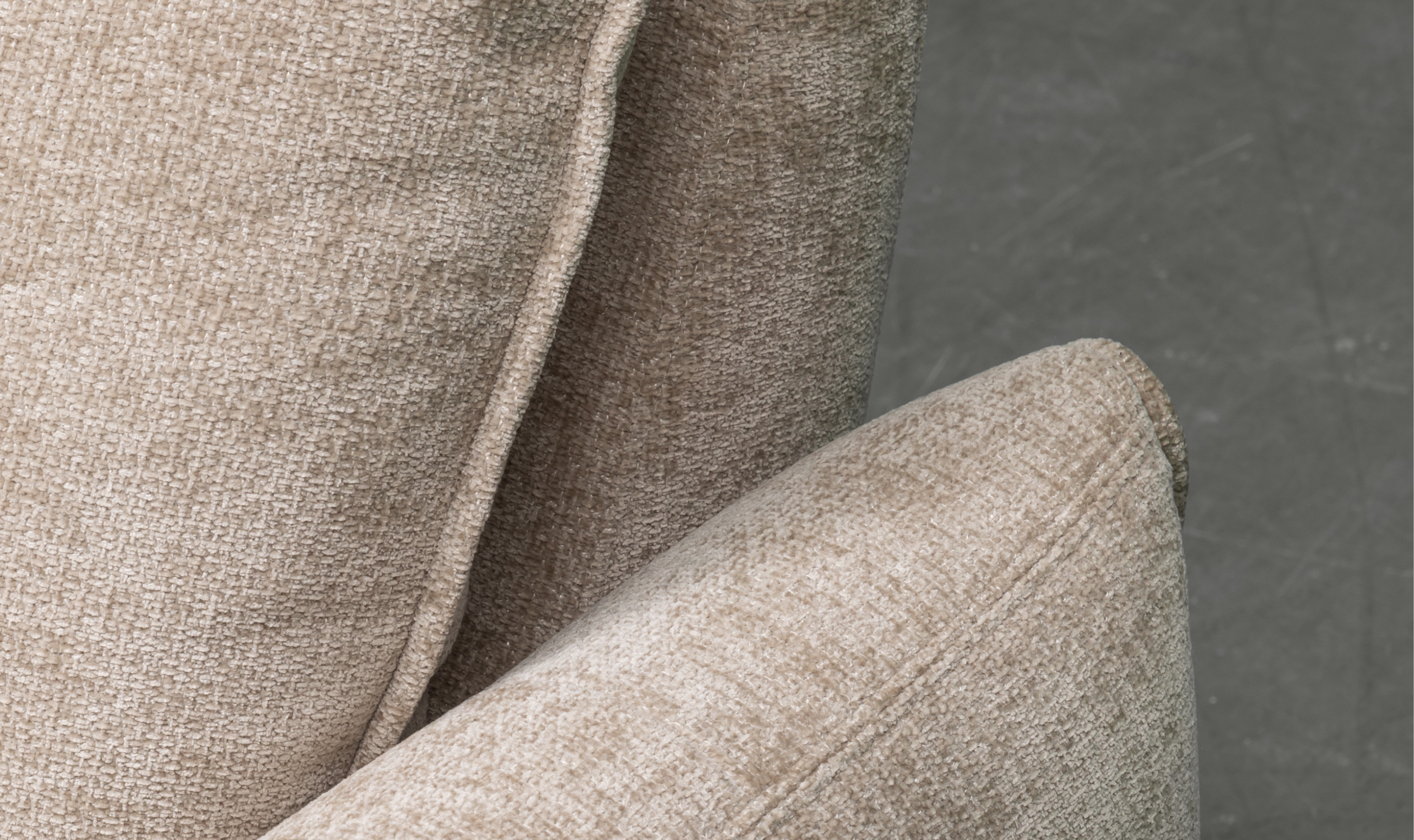 Klaussner Spazio Beige Fabric Sectional Sofa with USB Ports