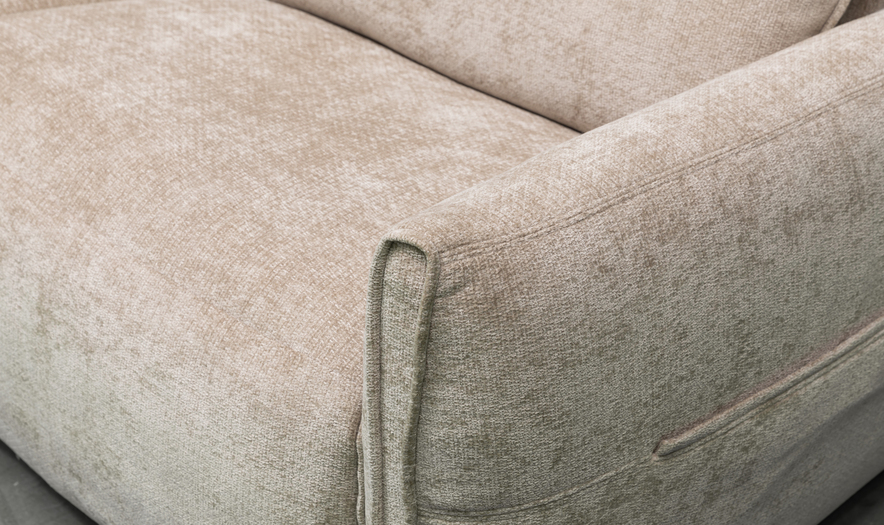 Klaussner Spazio Beige Fabric Sectional Sofa with USB Ports