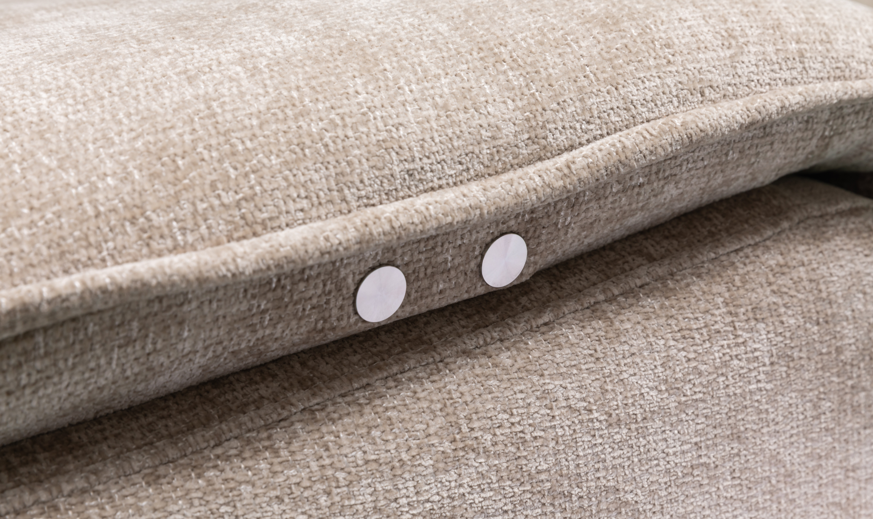 Klaussner Spazio Beige Fabric Sectional Sofa with USB Ports
