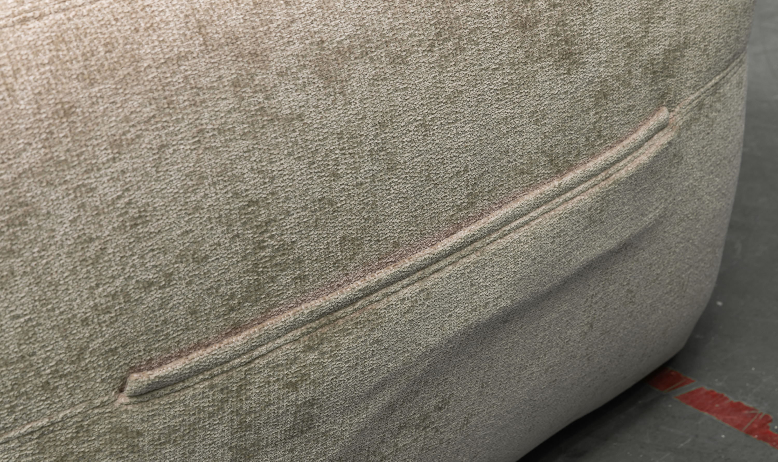 Klaussner Spazio Beige Fabric Sectional Sofa with USB Ports