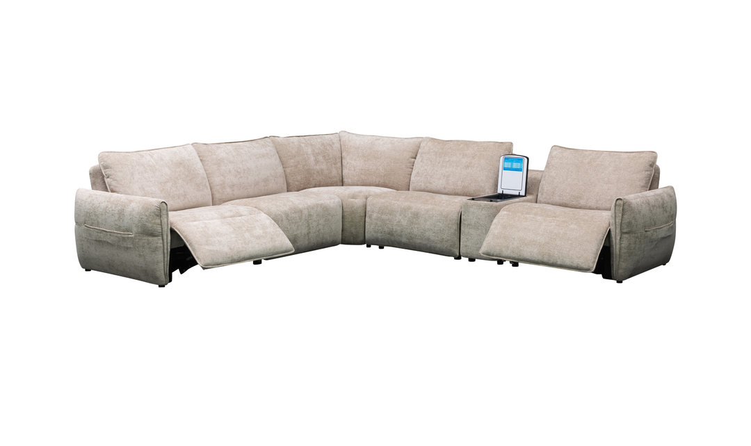 Klaussner Spazio Fabric Sectional Sofa
