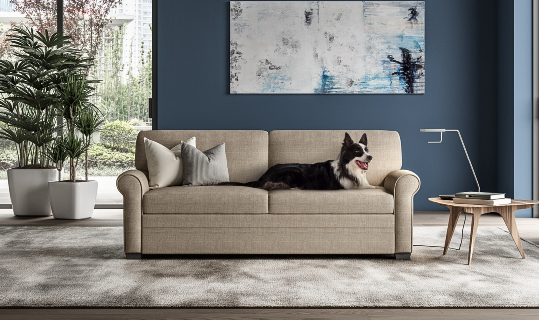 American Leather Comfort Sleeper Gaines Fabric Sleeper Sofa - Jennifer Furniture