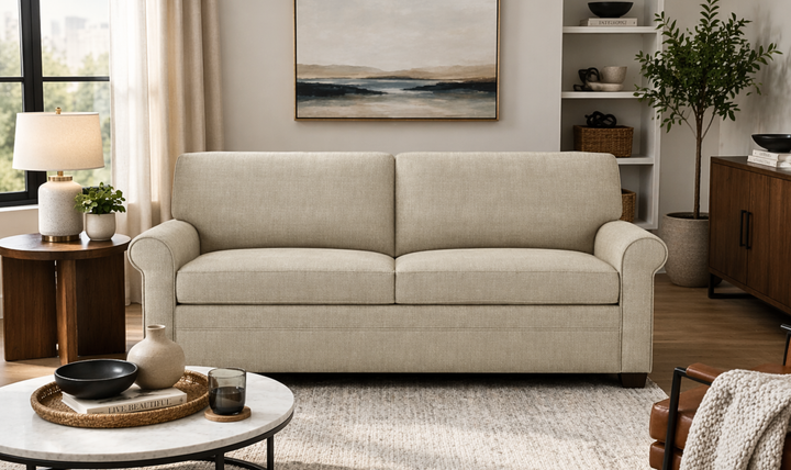 American Leather Comfort Sleeper Gaines Fabric Sleeper Sofa - Jennifer Furniture
