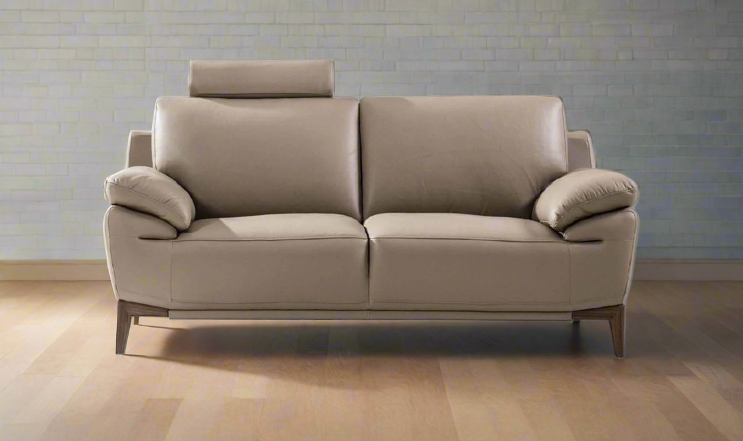Gio Italia Galina Leather Living Room Set with Adjustable Headrests