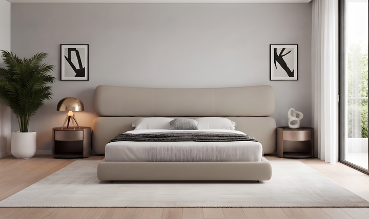 Klaussner Montessa King Bed With Free Nightstands