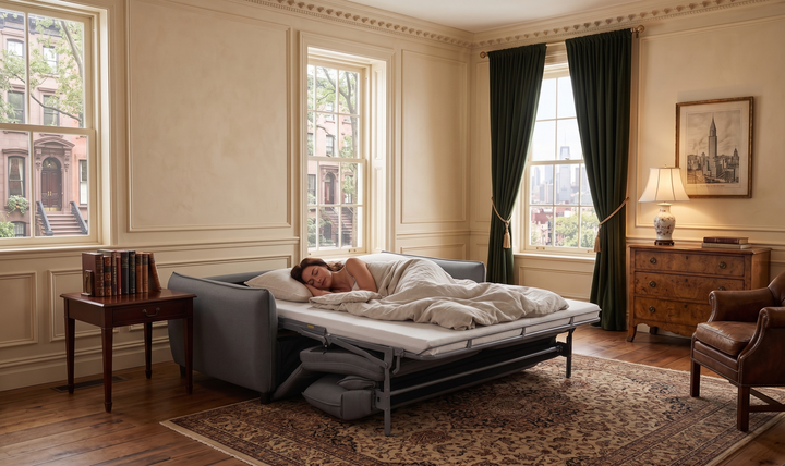 Klaussner Covington Queen Sleeper Sofa with Foam Mattress