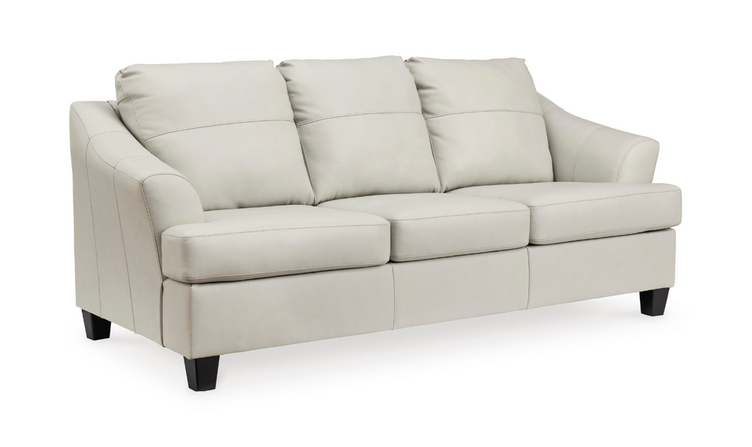 Genoa 3-Seater Queen Leather Sofa Sleeper