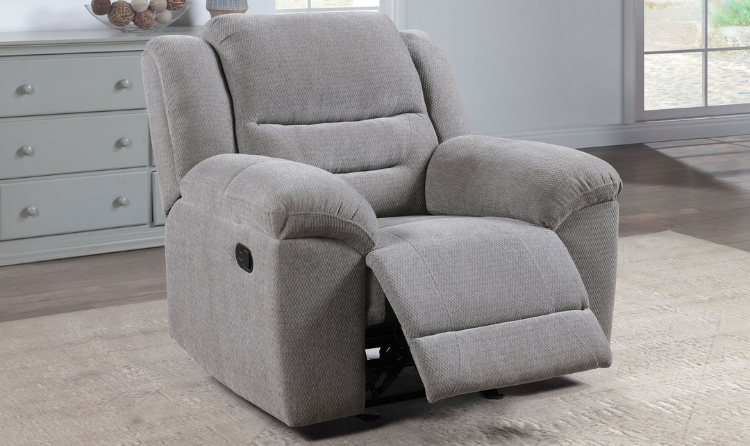 Modern Heritage Gilson 3-piece Chenille Reclining Living Room Set-Jennifer Furniture