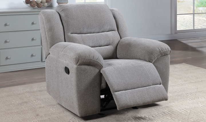 Modern Heritage Gilson 3-piece Chenille Reclining Living Room Set-Jennifer Furniture