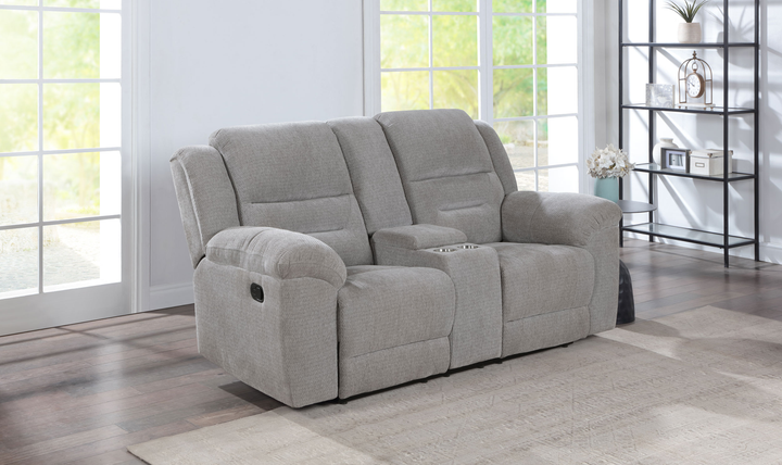Modern Heritage Gilson Chenille 2-piece Reclining Sofa Set-Jennifer Furniture