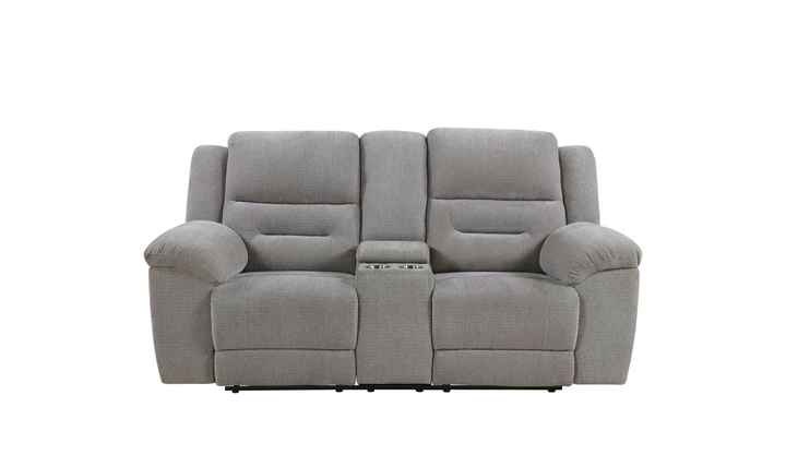 Modern Heritage Gilson Chenille Reclining Loveseat With Storage Console - Jennifer Furniture