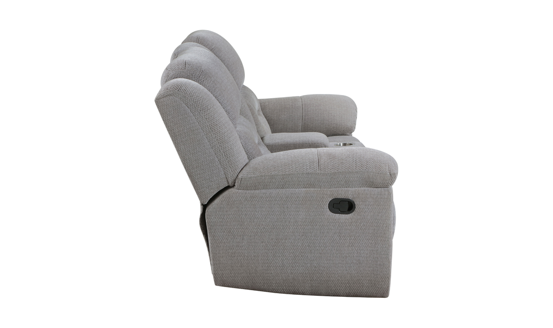 Modern Heritage Gilson Chenille Reclining Loveseat With Storage Console - Jennifer Furniture