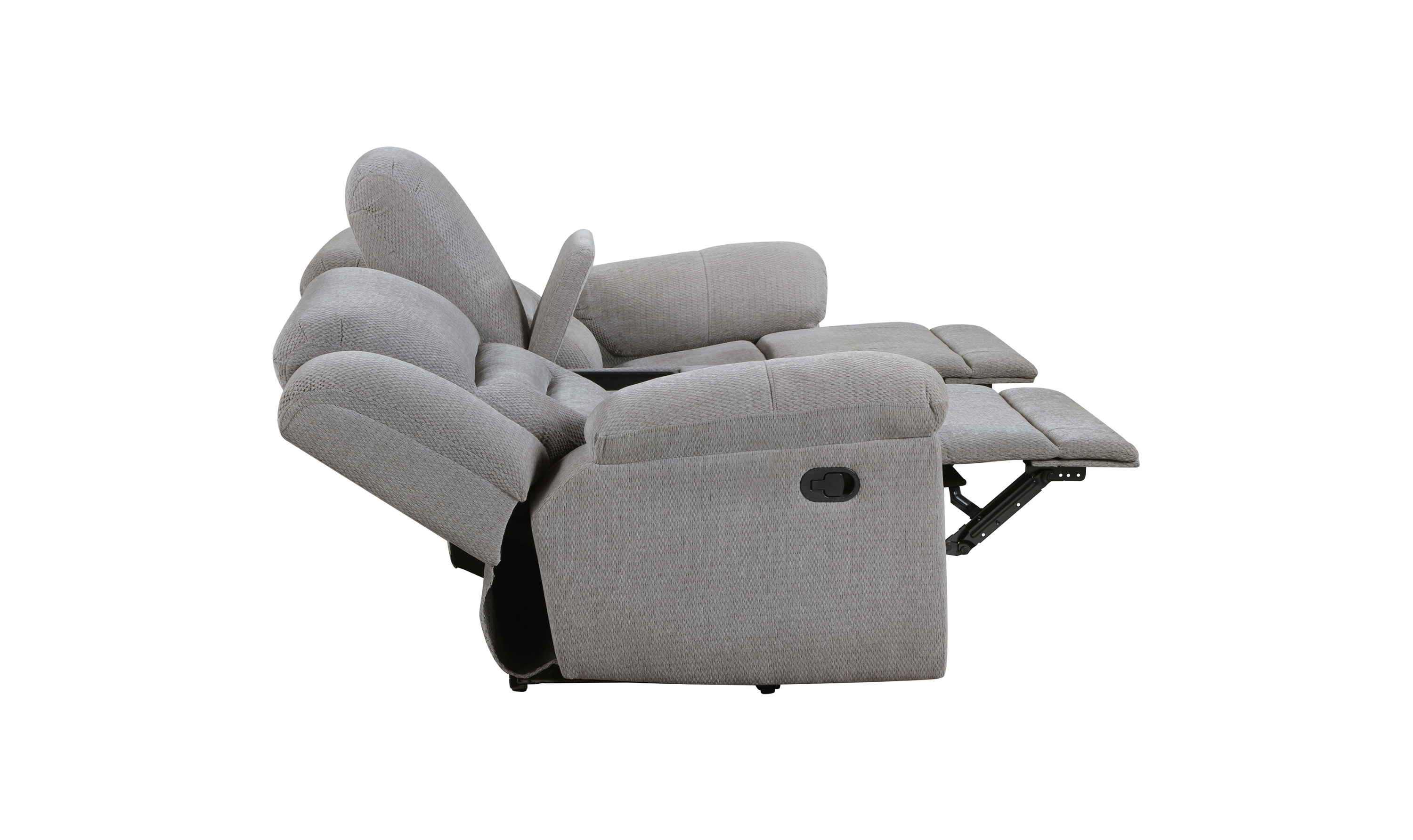 Modern Heritage Gilson Chenille Reclining Loveseat With Storage Console - Jennifer Furniture