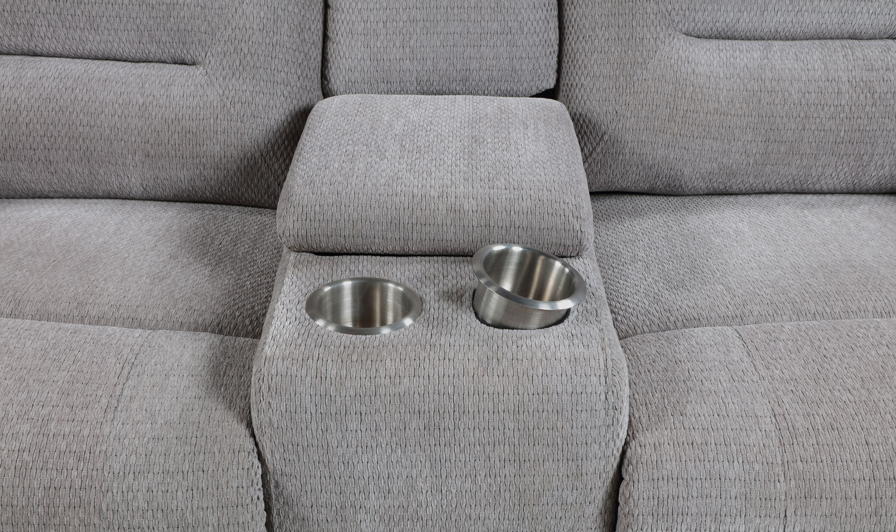 Modern Heritage Gilson Chenille Reclining Loveseat With Storage Console - Jennifer Furniture
