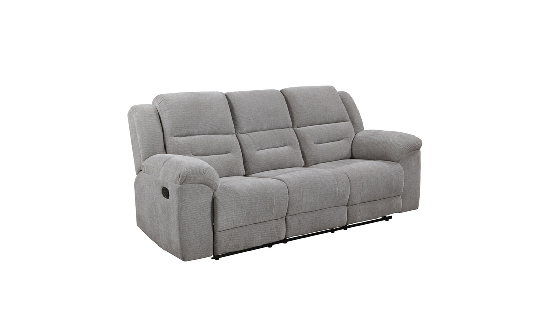 Modern Heritage Gilson Chenille Fabric Manual Reclining Motion Sofa - Jennifer Furniture