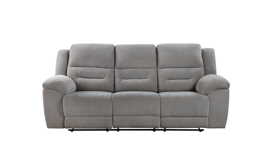Modern Heritage Gilson Chenille Fabric Manual Reclining Motion Sofa - Jennifer Furniture