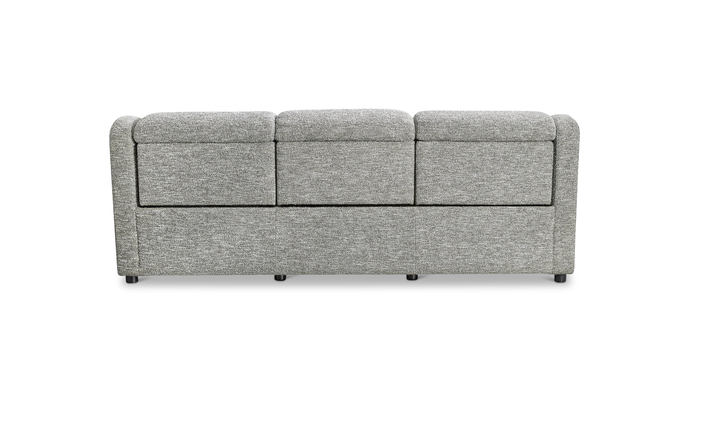 Bernhardt Gio Fabric Power Motion Sofa with Channeled Upholstery in Beige-Jennifer Furniture