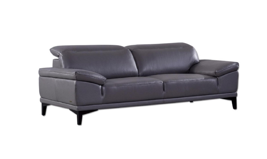 Gio Italia Daisy 2-Seater Modern Leather Sofa with Adjustable Headrests
