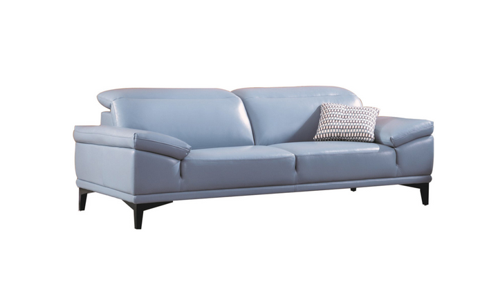Gio Italia Daisy 2-Seater Modern Leather Sofa with Adjustable Headrests