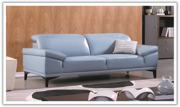 Gio Italia Daisy 2-Seater Modern Leather Sofa with Adjustable