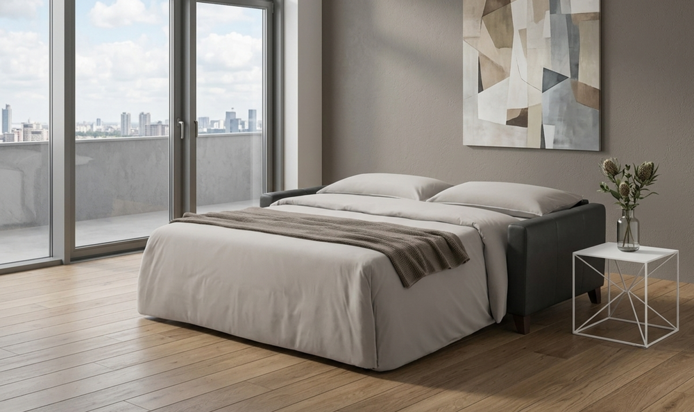 Gio Italia Guily Leather Queen-Size Sleeper Sofa-Jennifer