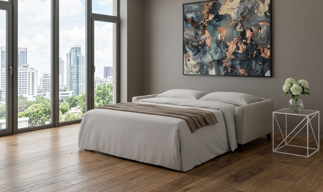 Gio Italia Guily Leather Queen-Size Sleeper Sofa-Jennifer