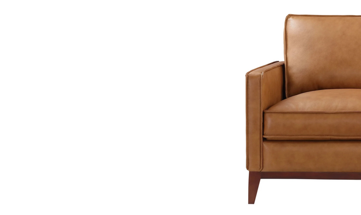 Gio Italia Harper 5-Seater L-Shaped Tan Leather Sectional Sofa