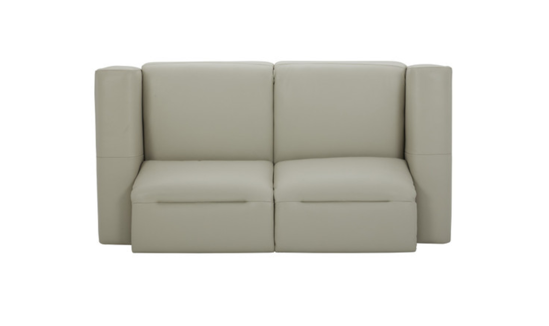 Gio Italia Hudson Leather Loveseats with Tufted Seats-Jennifer furniture