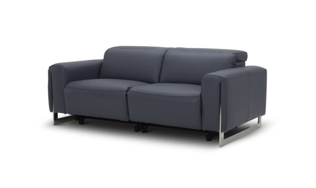 Gio Italia Hudson Leather Loveseats with Tufted Seats-Jennifer furniture