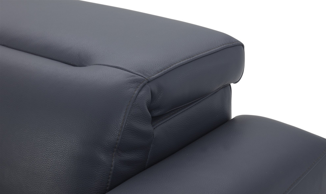 Gio Italia Hudson Leather Loveseats with Tufted Seats