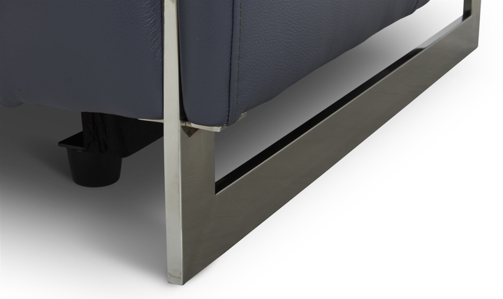 Gio Italia Hudson Leather Loveseats with Tufted Seats