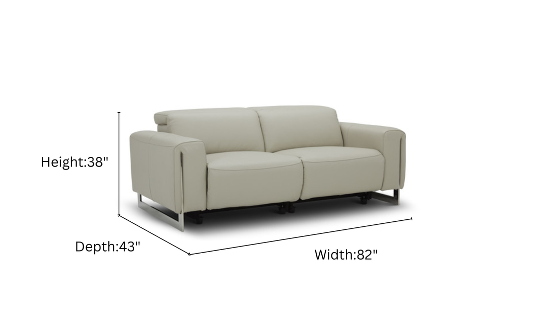 Gio Italia Hudson Leather Loveseats with Tufted Seats-Jennifer furniture