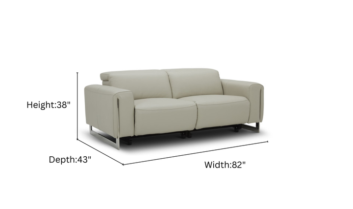 Gio Italia Hudson Leather Loveseats with Tufted Seats-Jennifer furniture