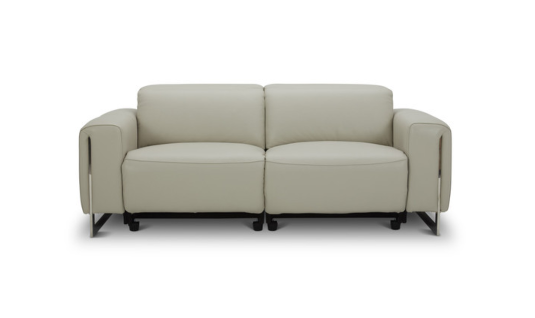 Gio Italia Hudson Leather Loveseats with Tufted Seats-Jennifer furniture