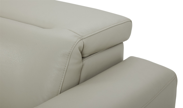 Gio Italia Hudson Leather Loveseats with Tufted Seats